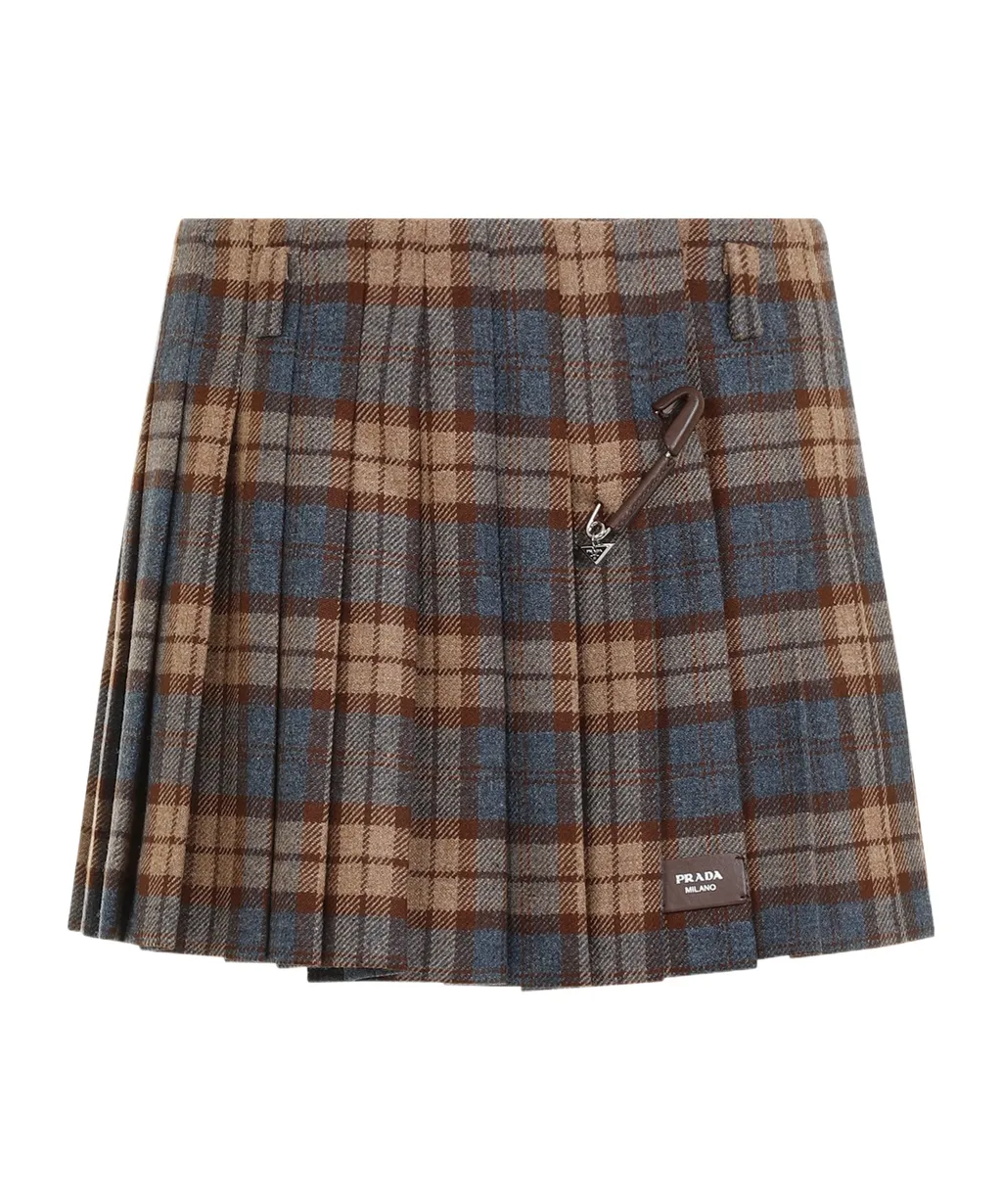 Checked Mini Skirt