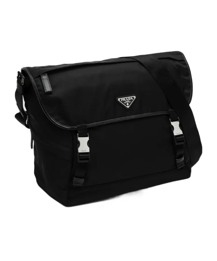 Re-Nylon Triangle-Logo Crossbody Bag