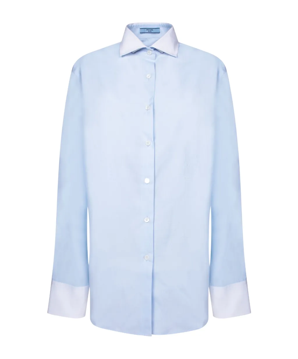 Logo-Embroidered Button-Up Shirt