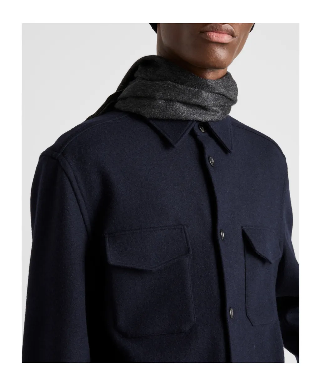 Triangle-Logo Button-Up Shirt