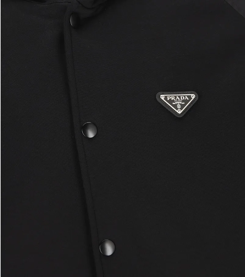 Logo Plaque Drawstring Jacket