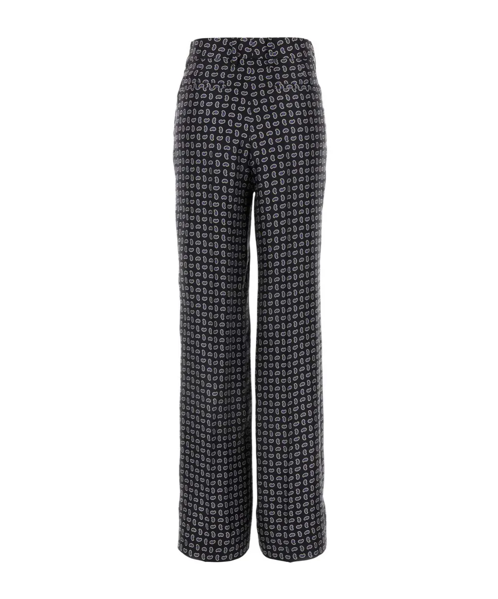 Pattern-Printed Trousers