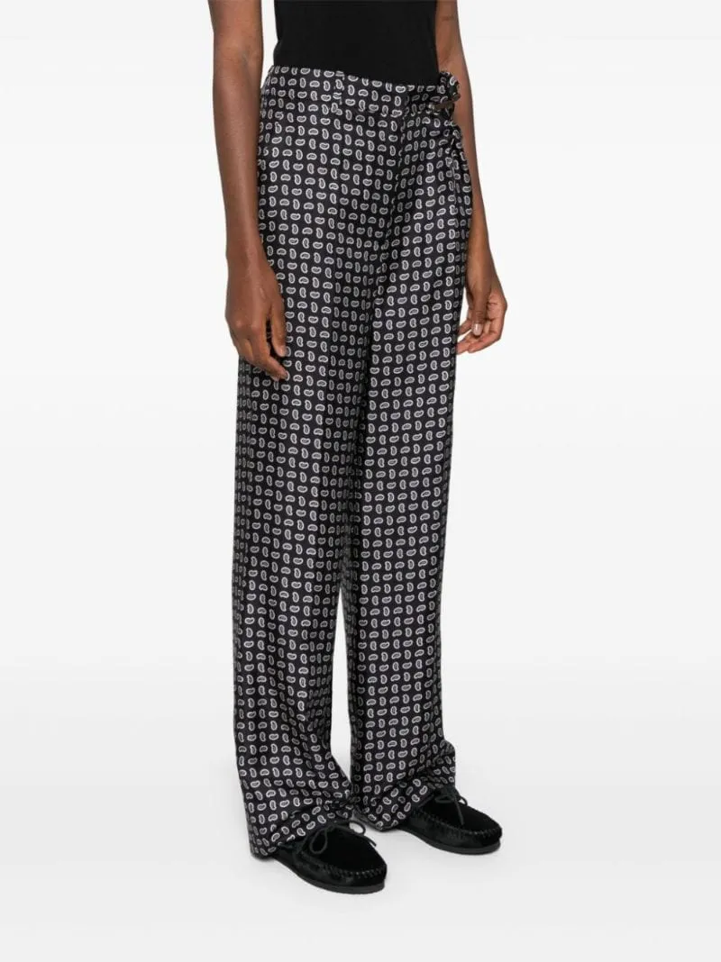 Pattern-Printed Trousers