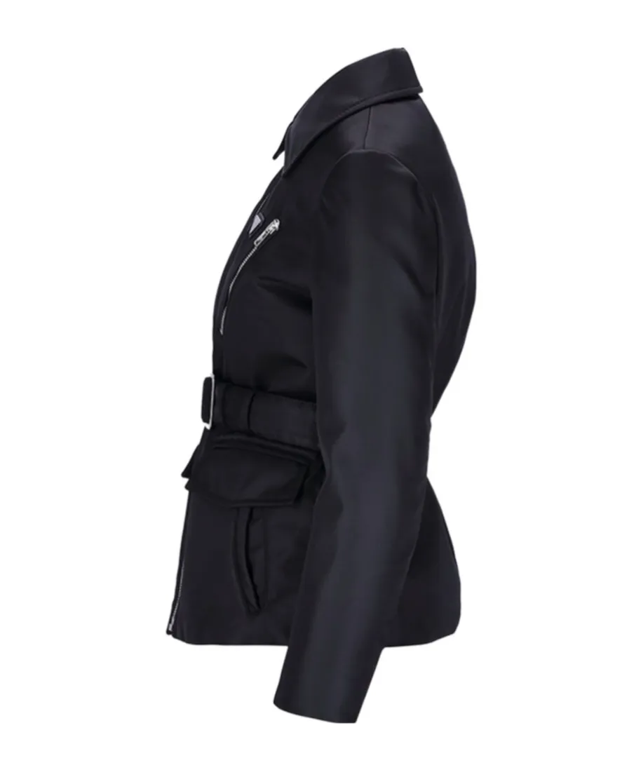 Triangle-Logo Padded Jacket