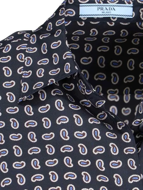 Printed Twill Silk Shirt