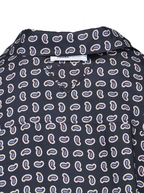 Printed Twill Silk Shirt