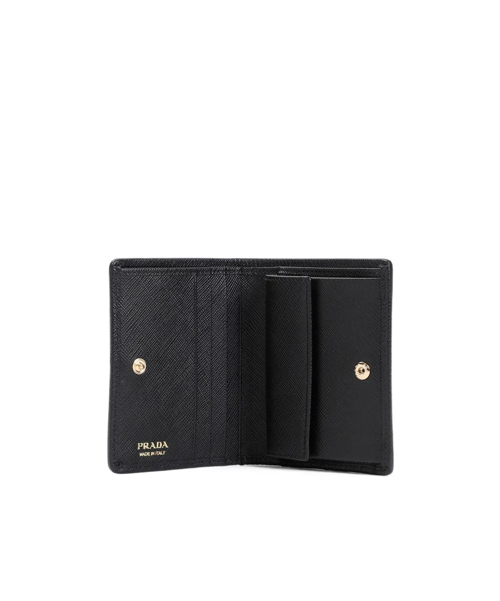 Triangle-Logo Bi-Fold Wallet