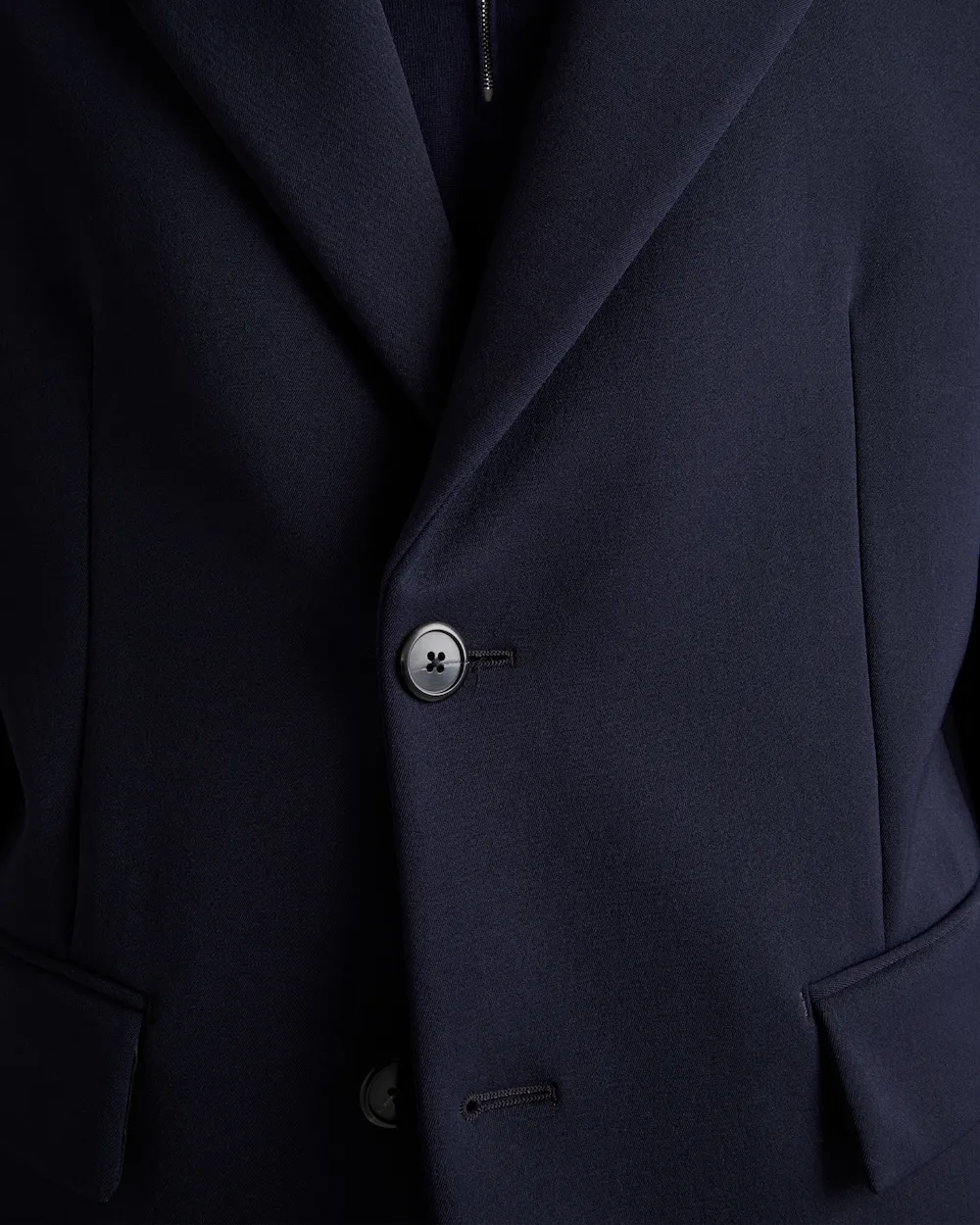 Single-Breasted Technical Gabardine Jacket