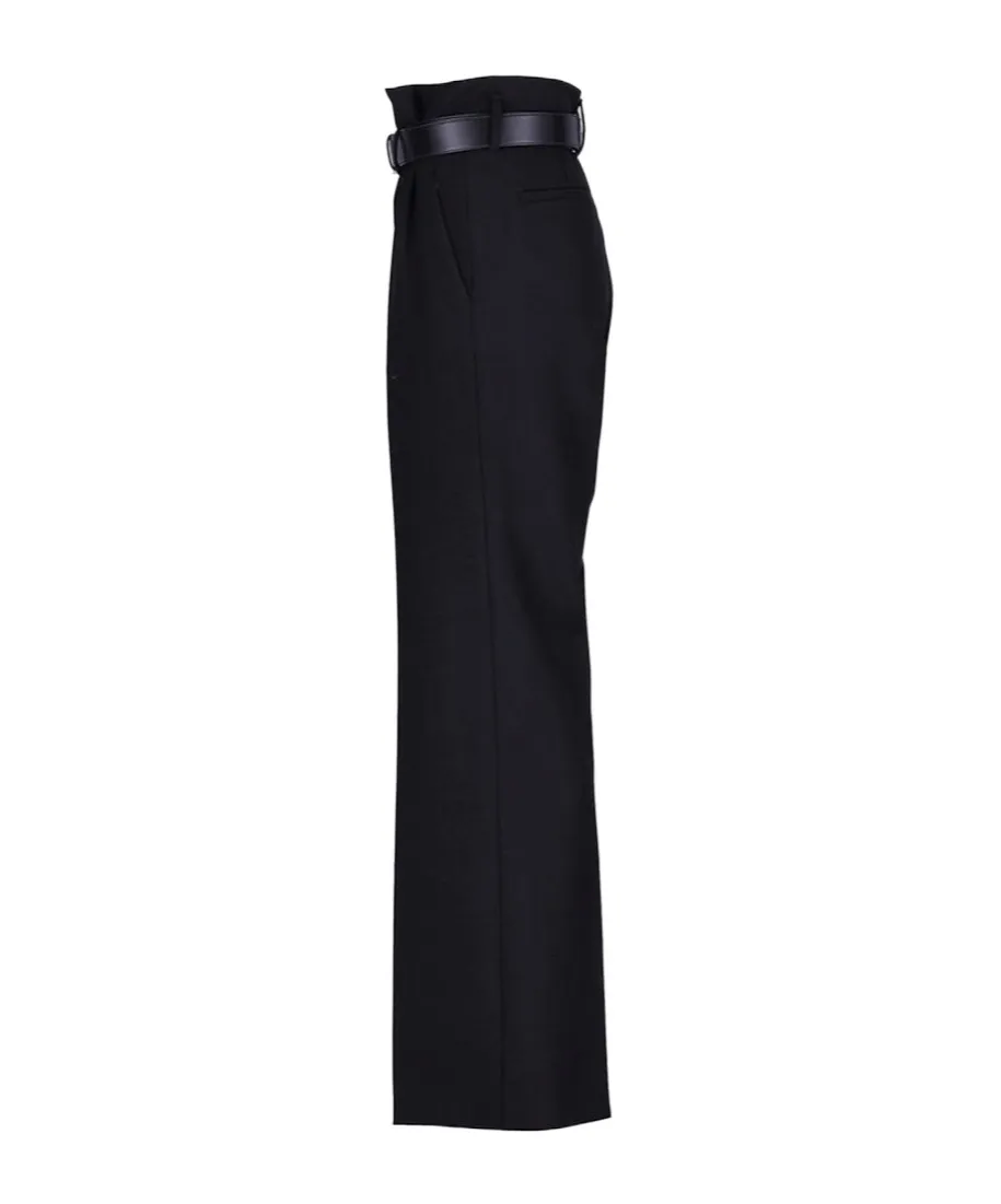 Belted Pleated Trousers