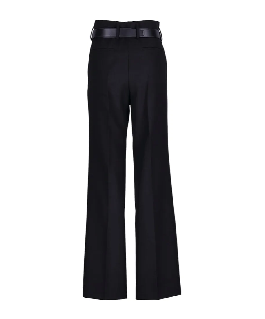 Belted Pleated Trousers