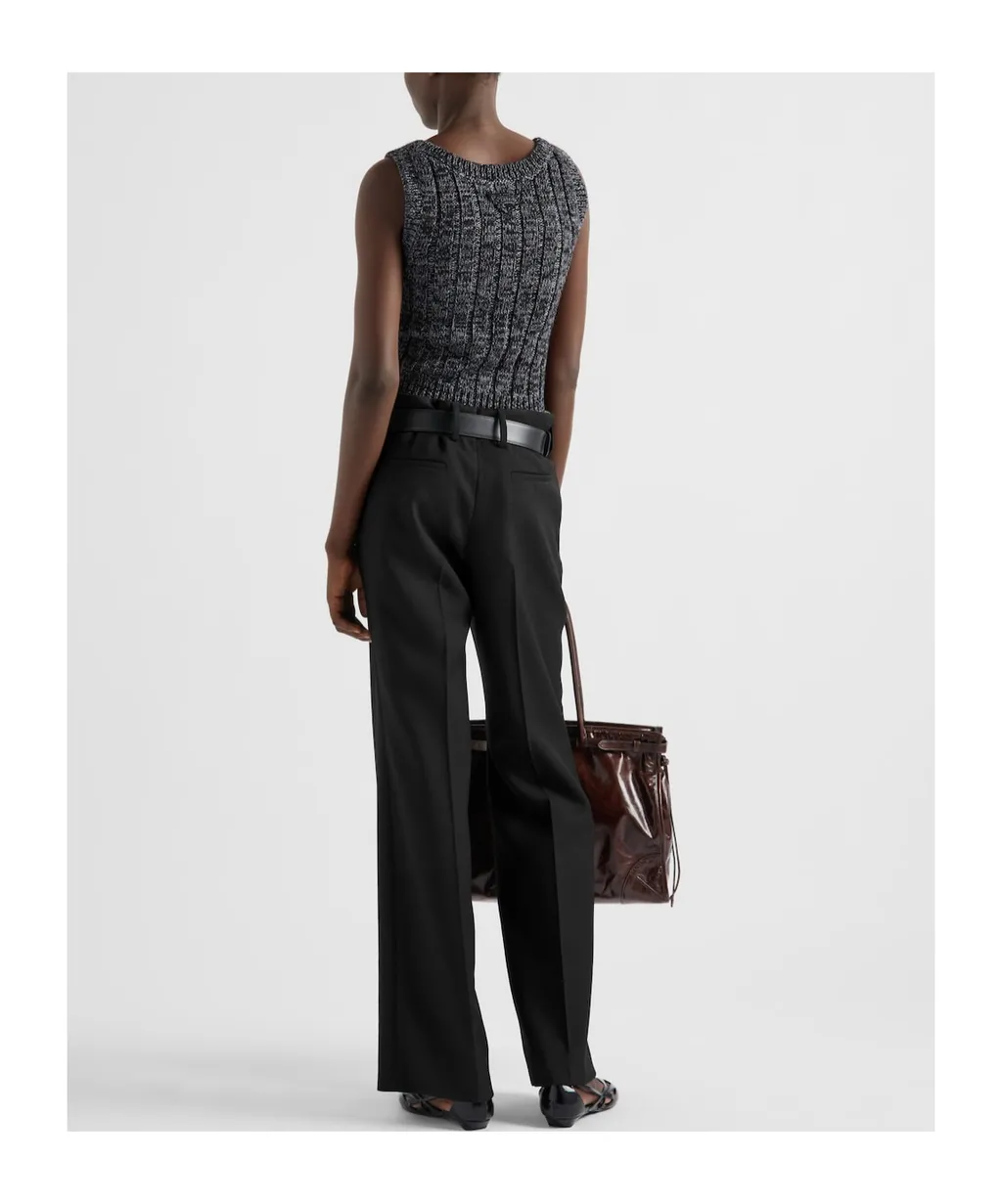 Belted Pleated Trousers