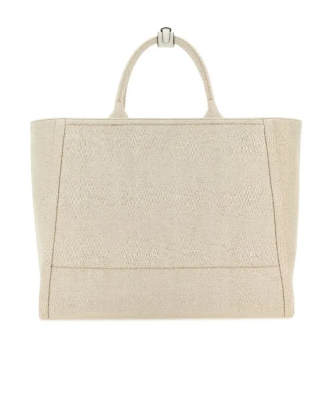 Logo-Appliqué Large Top Handle Bag