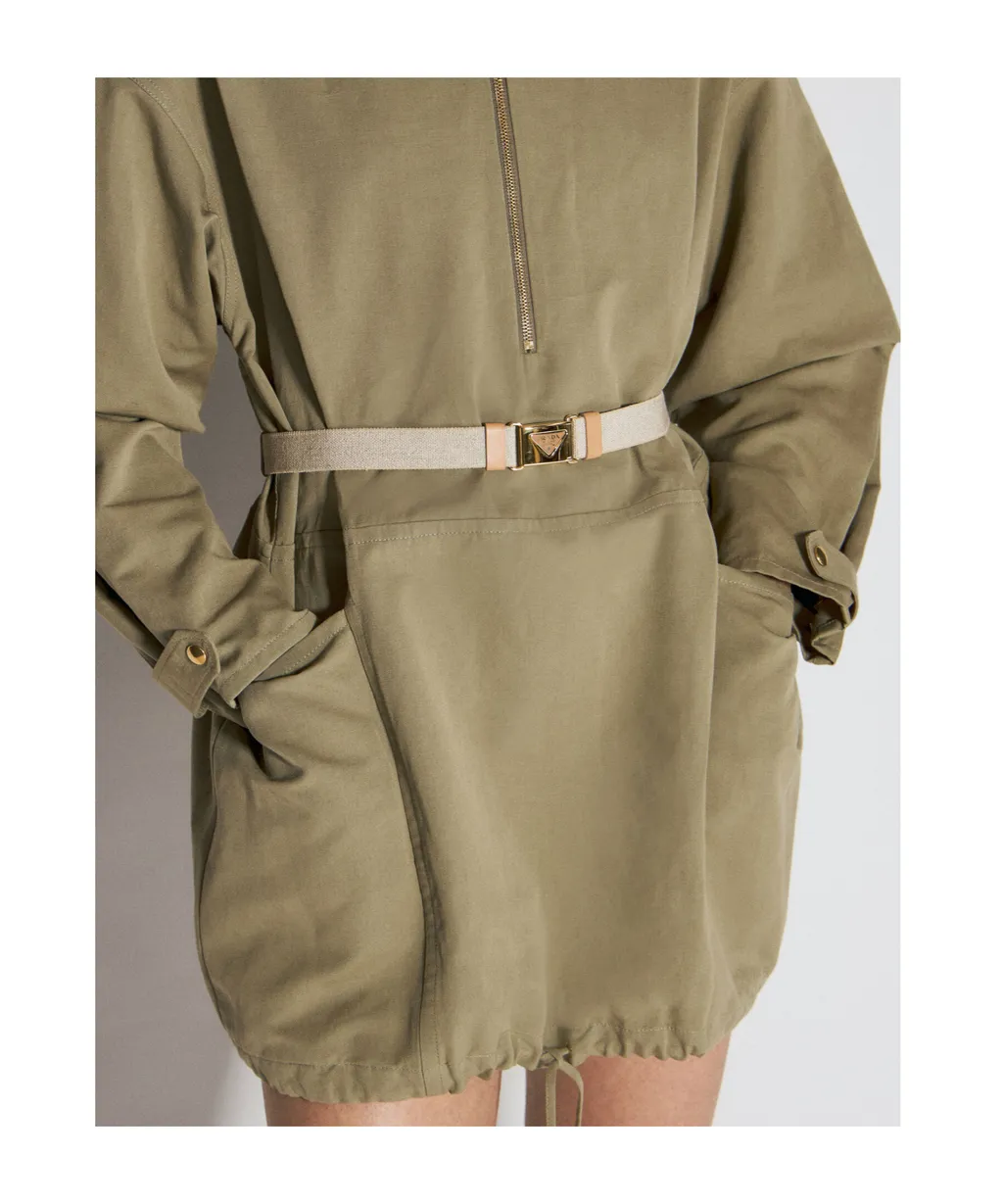 Half-Zipped Drawstring Jacket