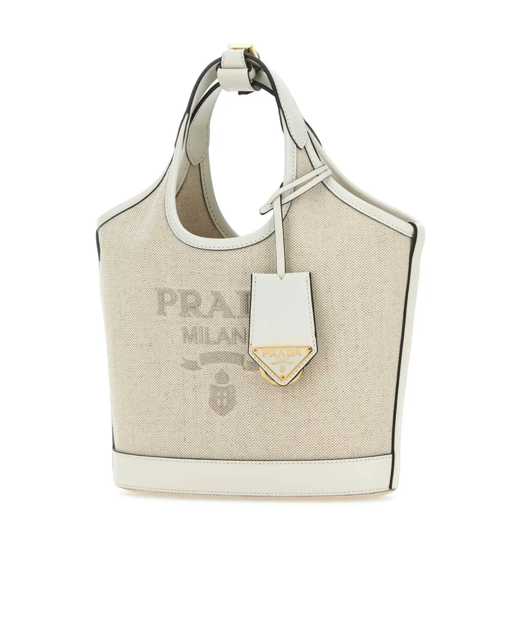 Logo Print Mini Bucket Bag