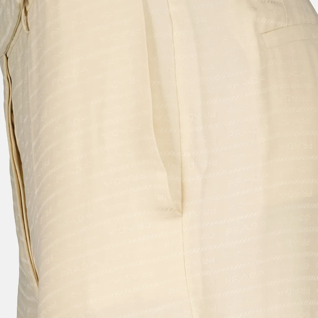 High Waist Tonal Stitched Trousers