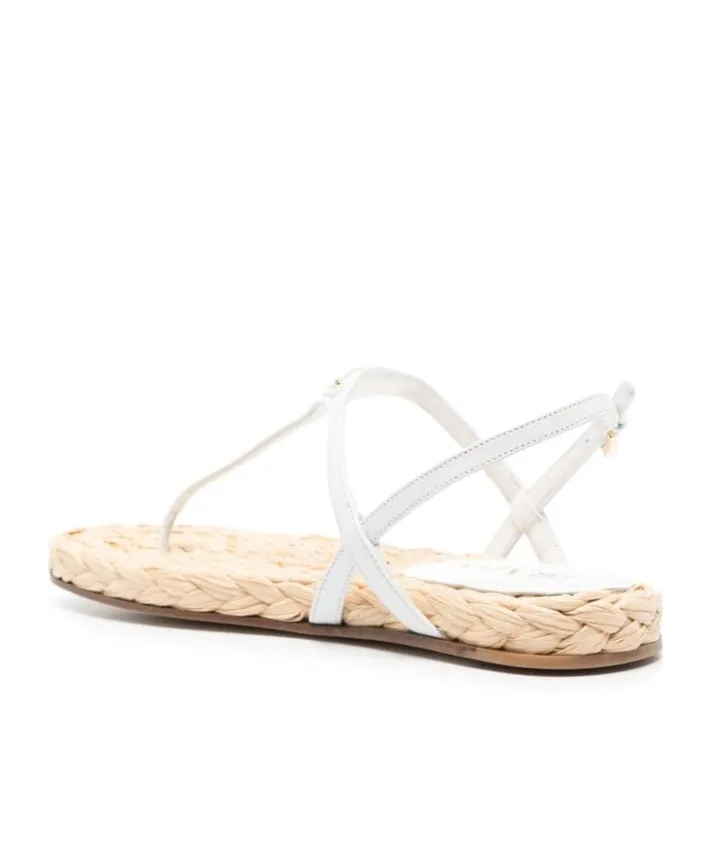 Triangle-Logo Thong Sandals