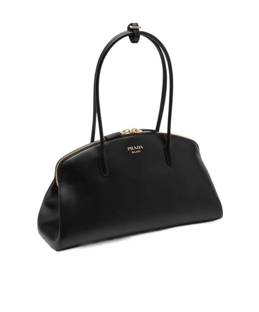 Logo-Detailed Zipped Shoulder Bag