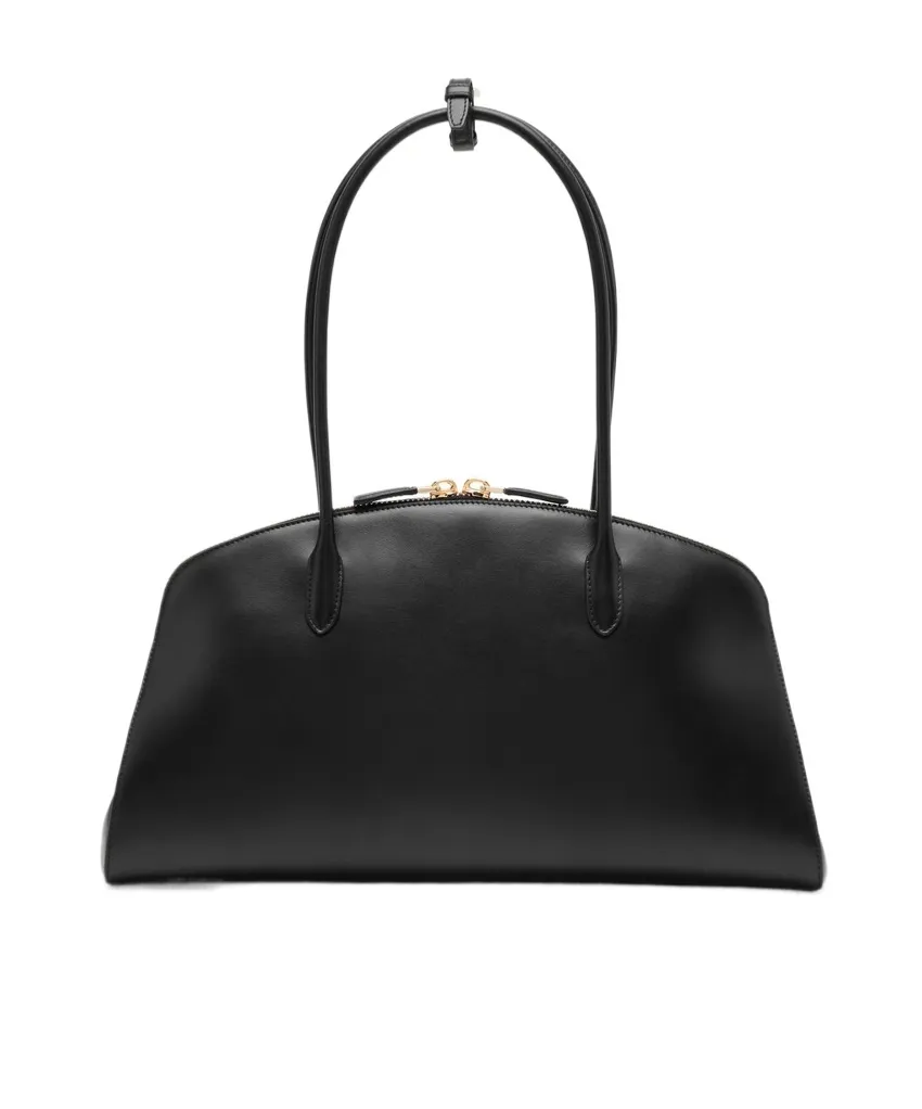 Logo-Detailed Zipped Shoulder Bag