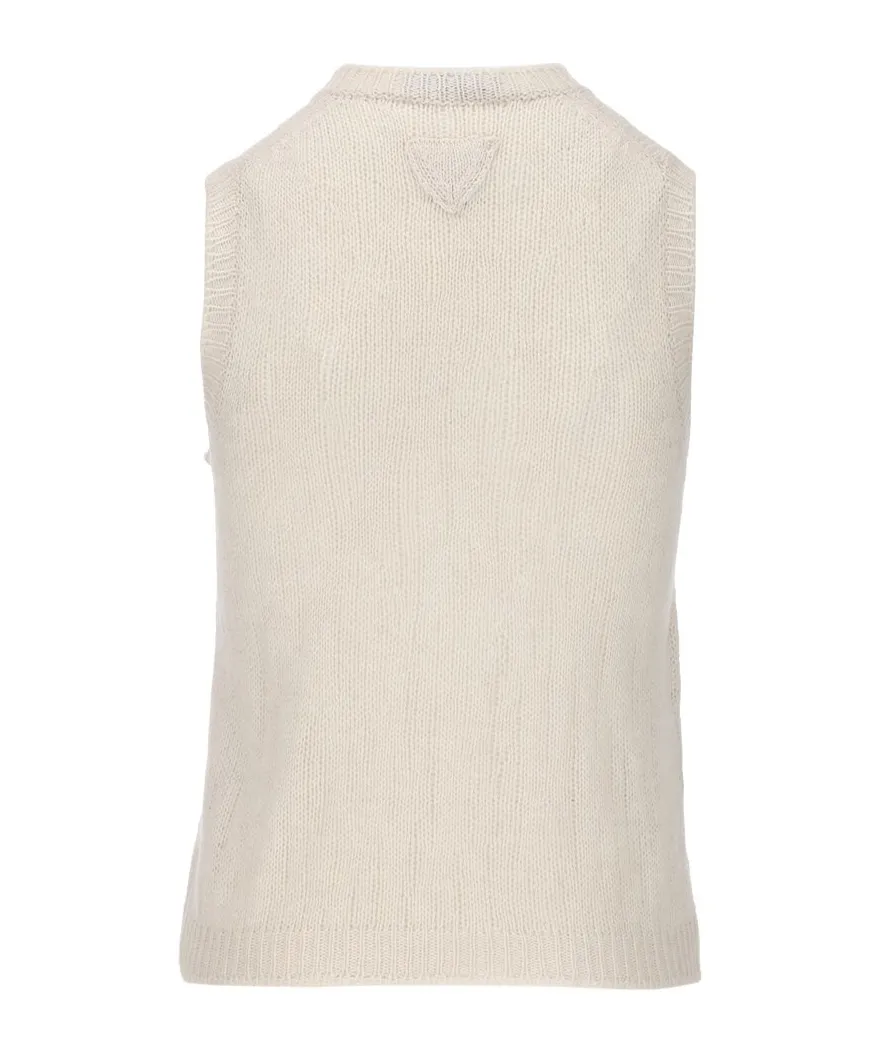 V-Neck Knitted Vest