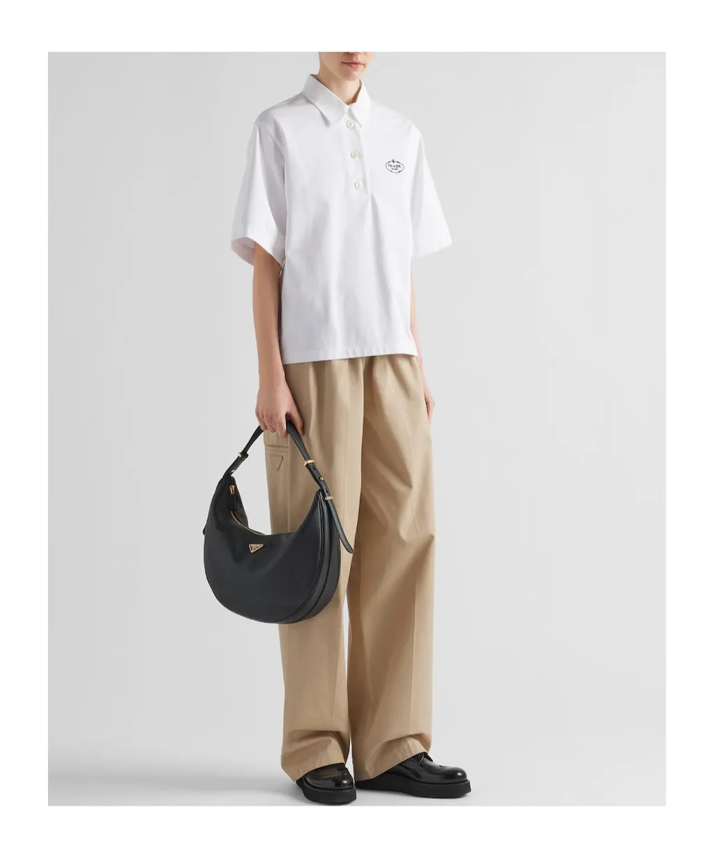 Arqué Zip-Up Large Shoulder Bag
