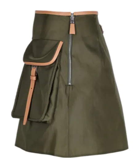 Logo Patch Pocket-Detailed Mini Skirt
