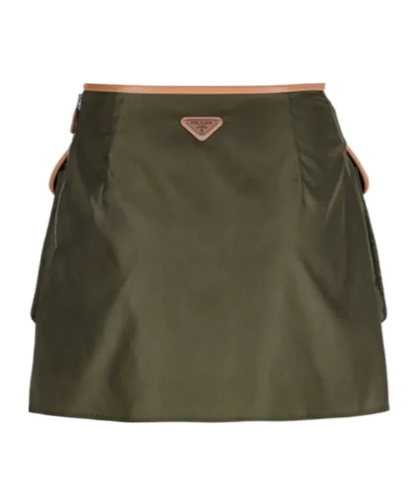 Logo Patch Pocket-Detailed Mini Skirt