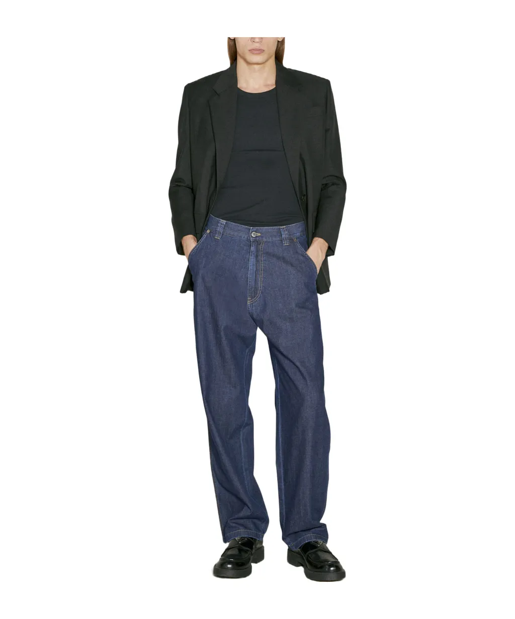 Multi-Pocket Denim Trousers