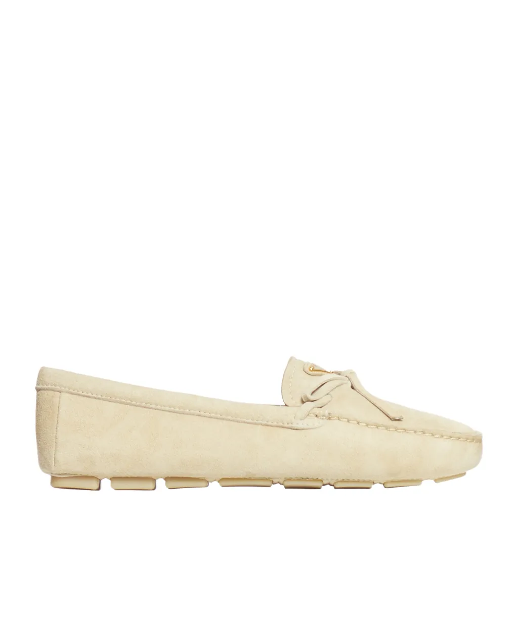 Triangle-Logo Slip-On Loafers