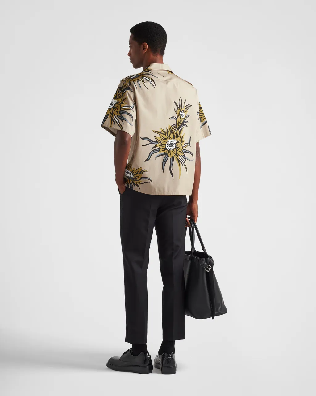 Pattern-Printed Short-Sleeved Shirt