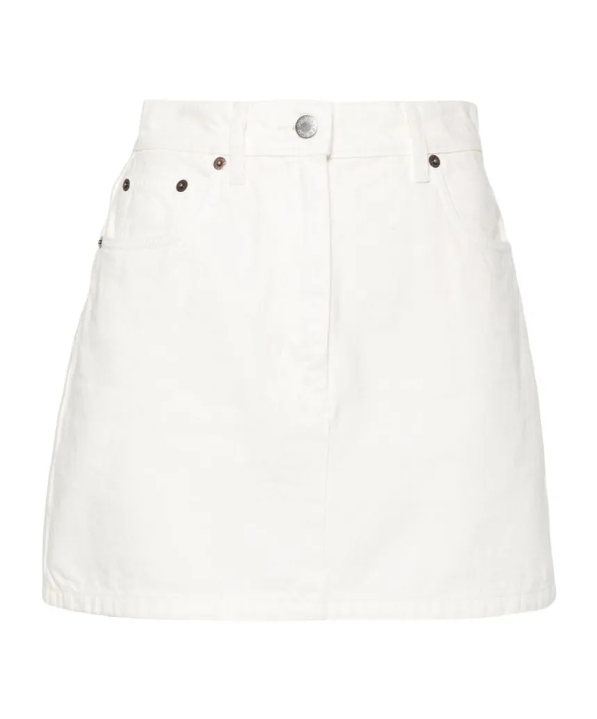 Triangle-Logo Mini Skirt
