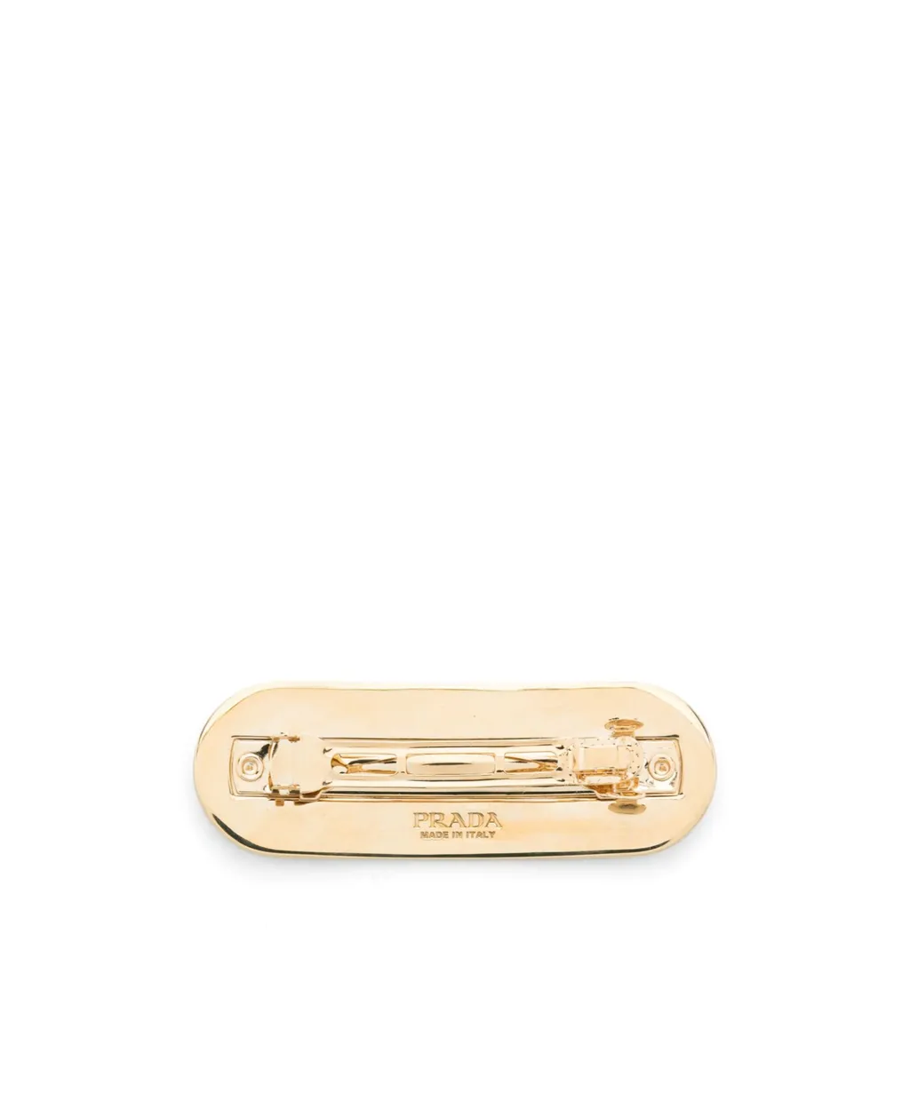 Logo-Print Hair Clip