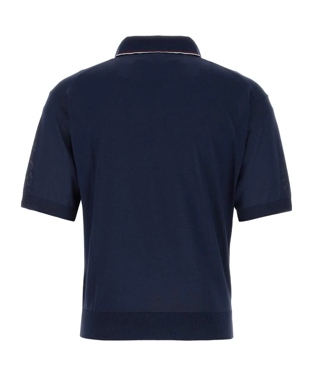 Logo Embroidered Short-Sleeved Polo Shirt