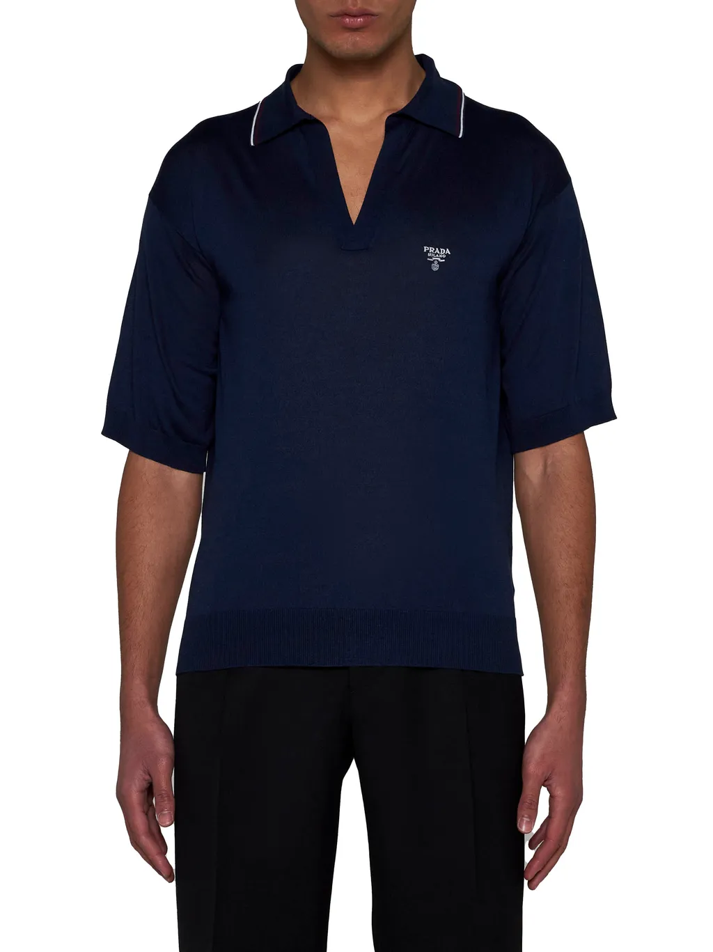 Logo Embroidered Short-Sleeved Polo Shirt