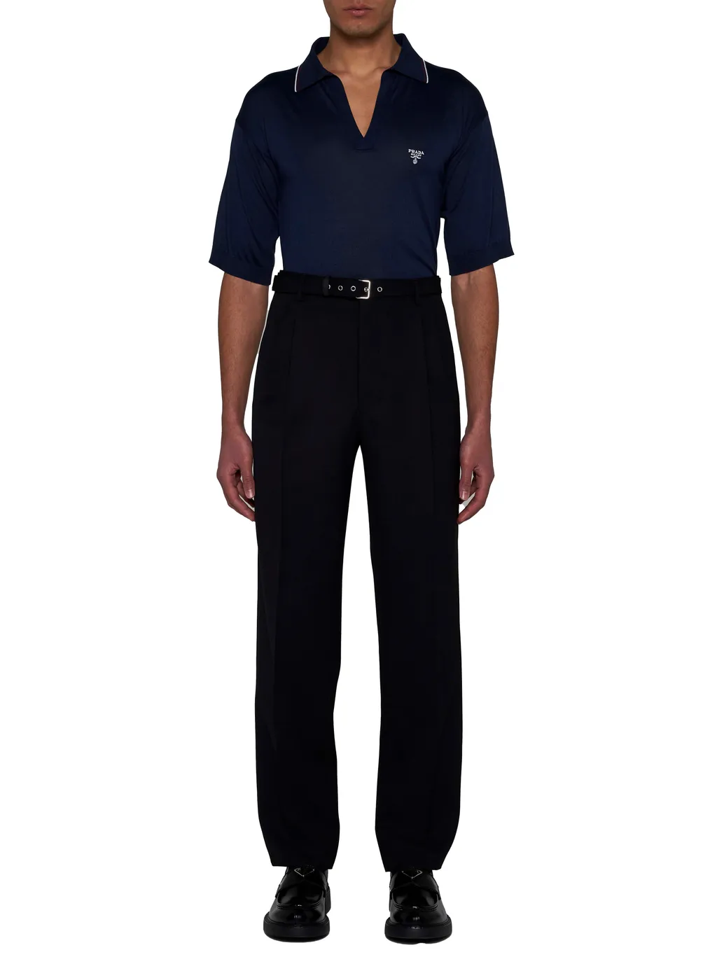 Logo Embroidered Short-Sleeved Polo Shirt
