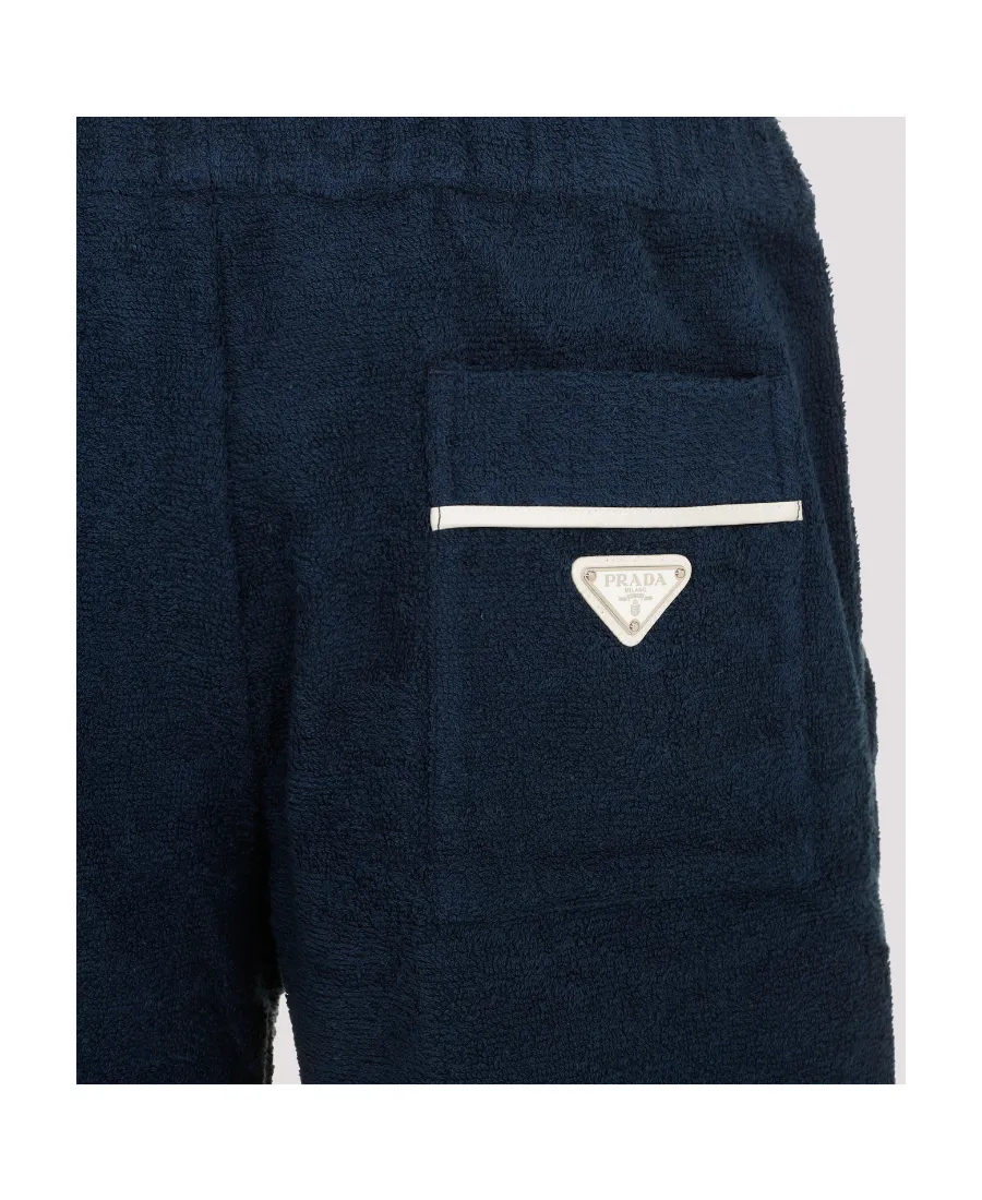 Logo-Plaque Cotton Shorts