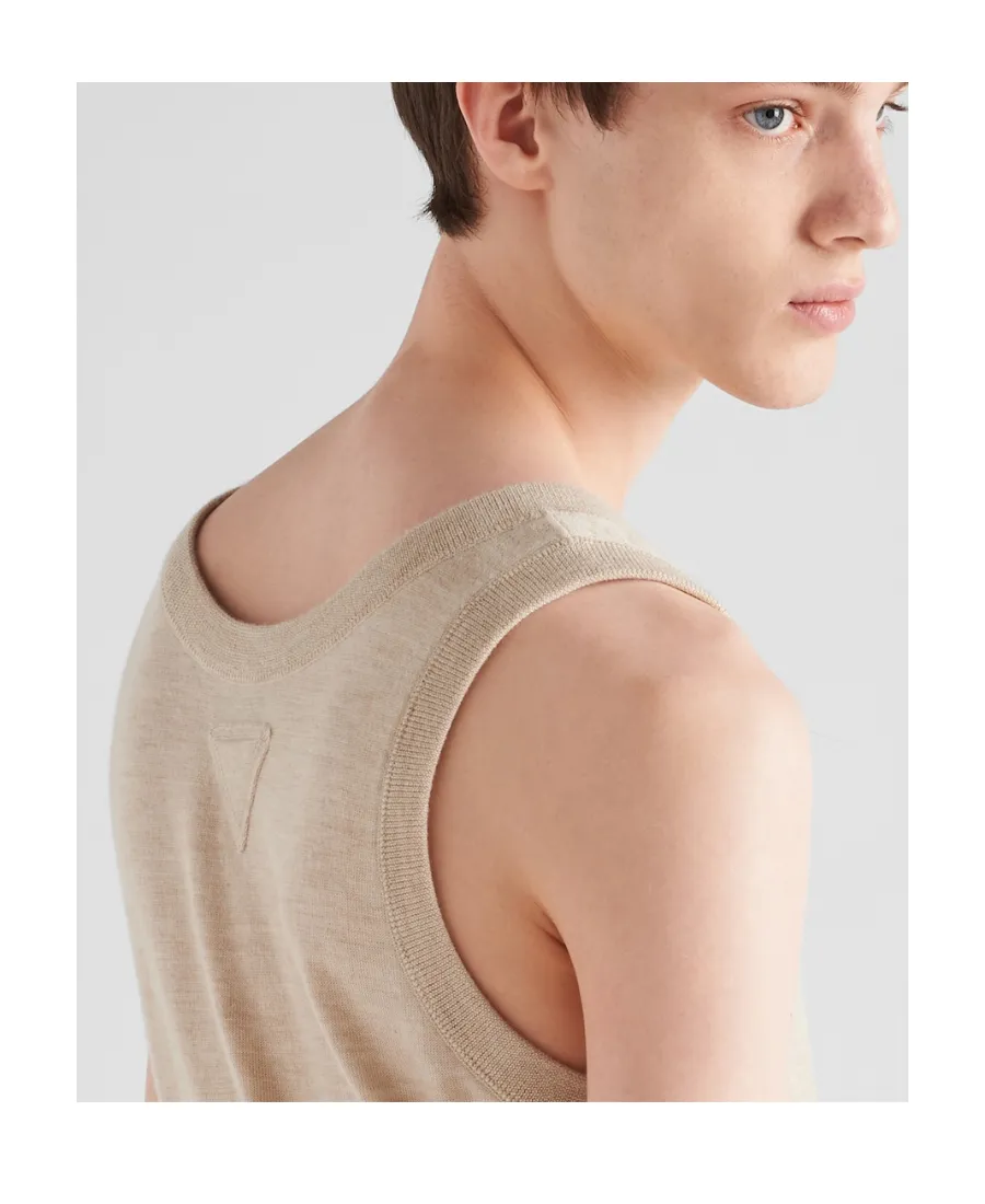 Sleeveless Knitted Tank Top