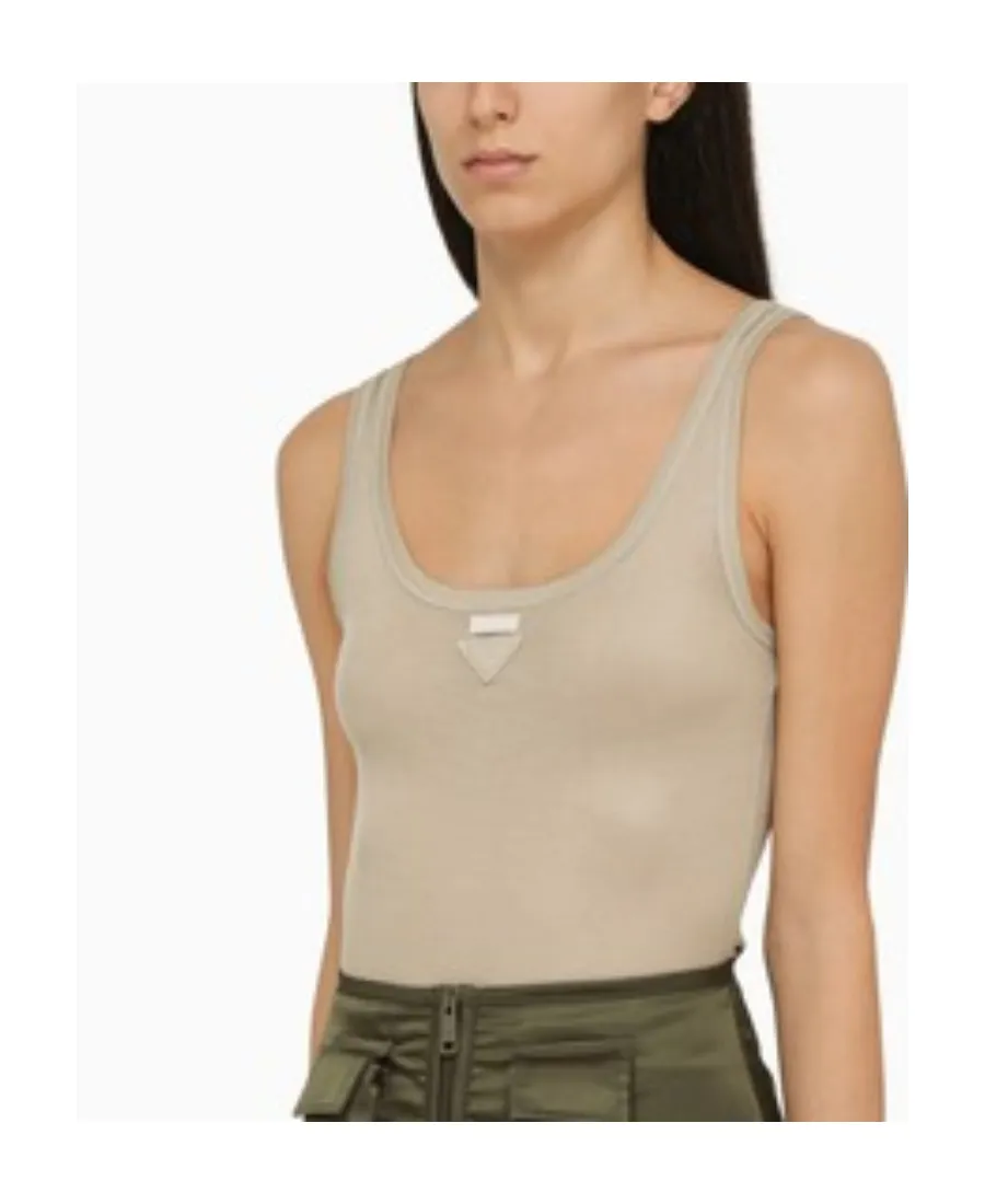 Triangle-Logo Tank Top