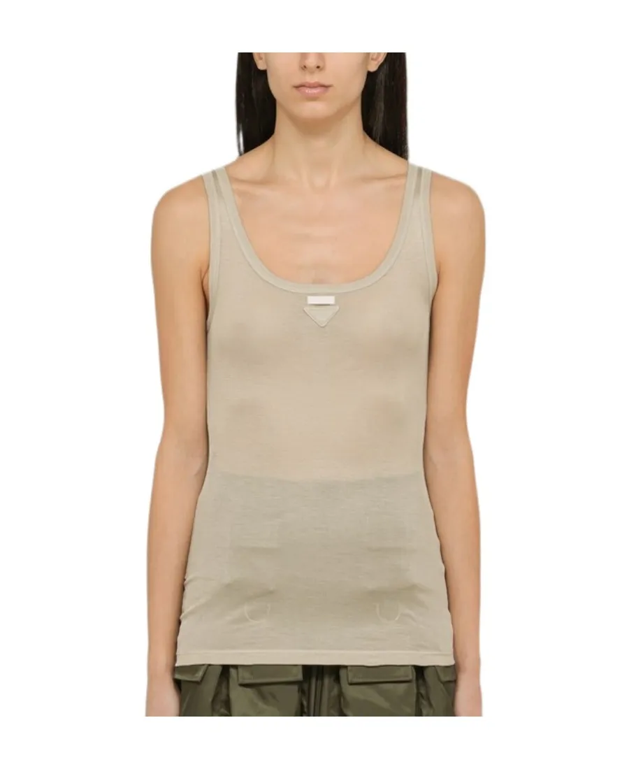 Triangle-Logo Tank Top