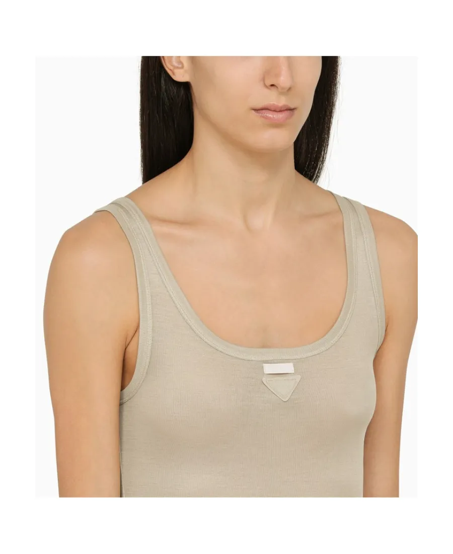 Triangle-Logo Tank Top