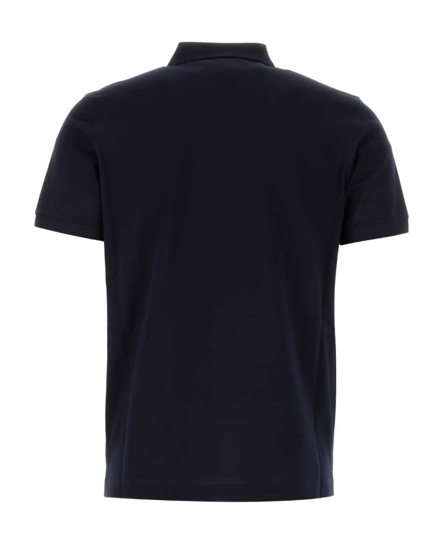 Triangle-Logo Piqué Polo Shirt
