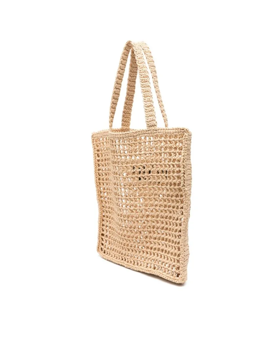 Double-Handle Hollow Handbag