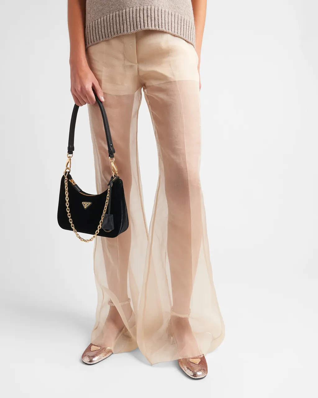 Sequined Satin Pumps