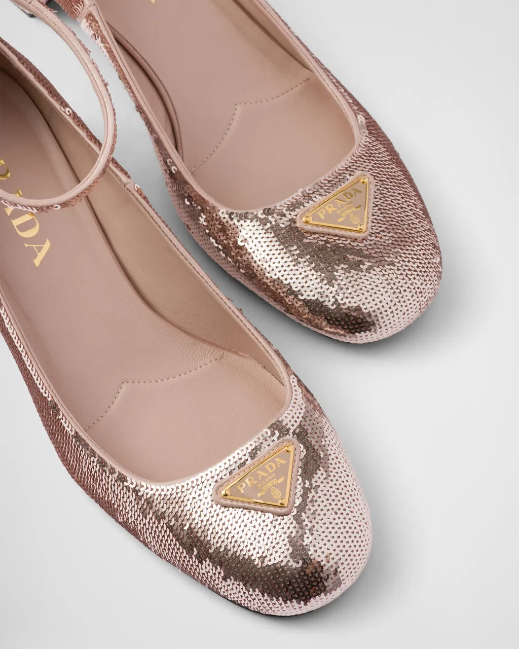 Sequined Satin Pumps