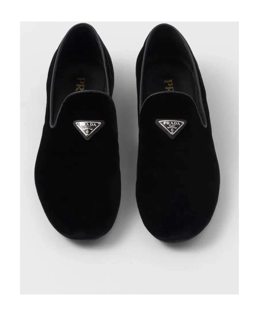 Velvet Slip-On Shoes