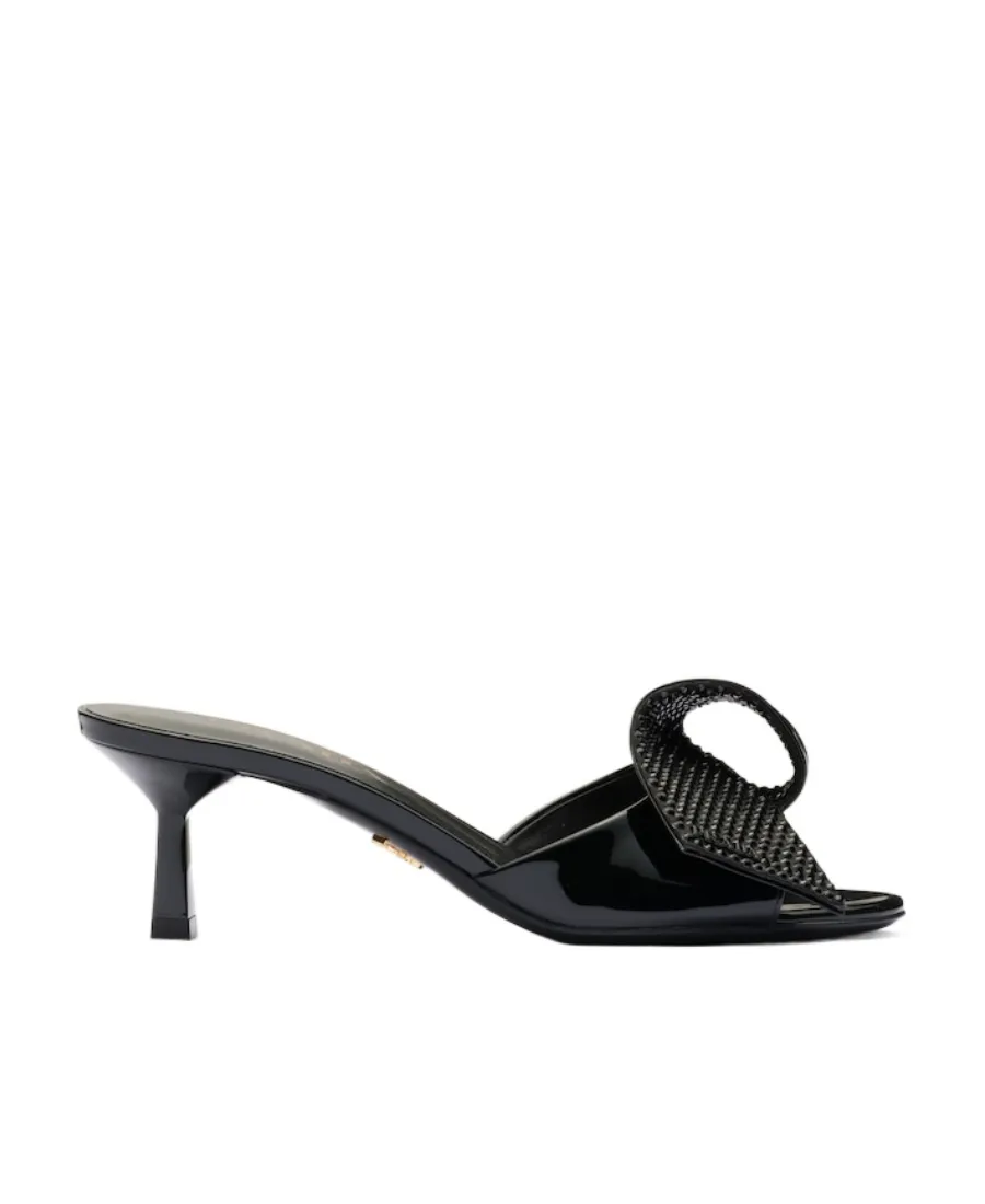 Bow-Detailed Slip-On Sandals