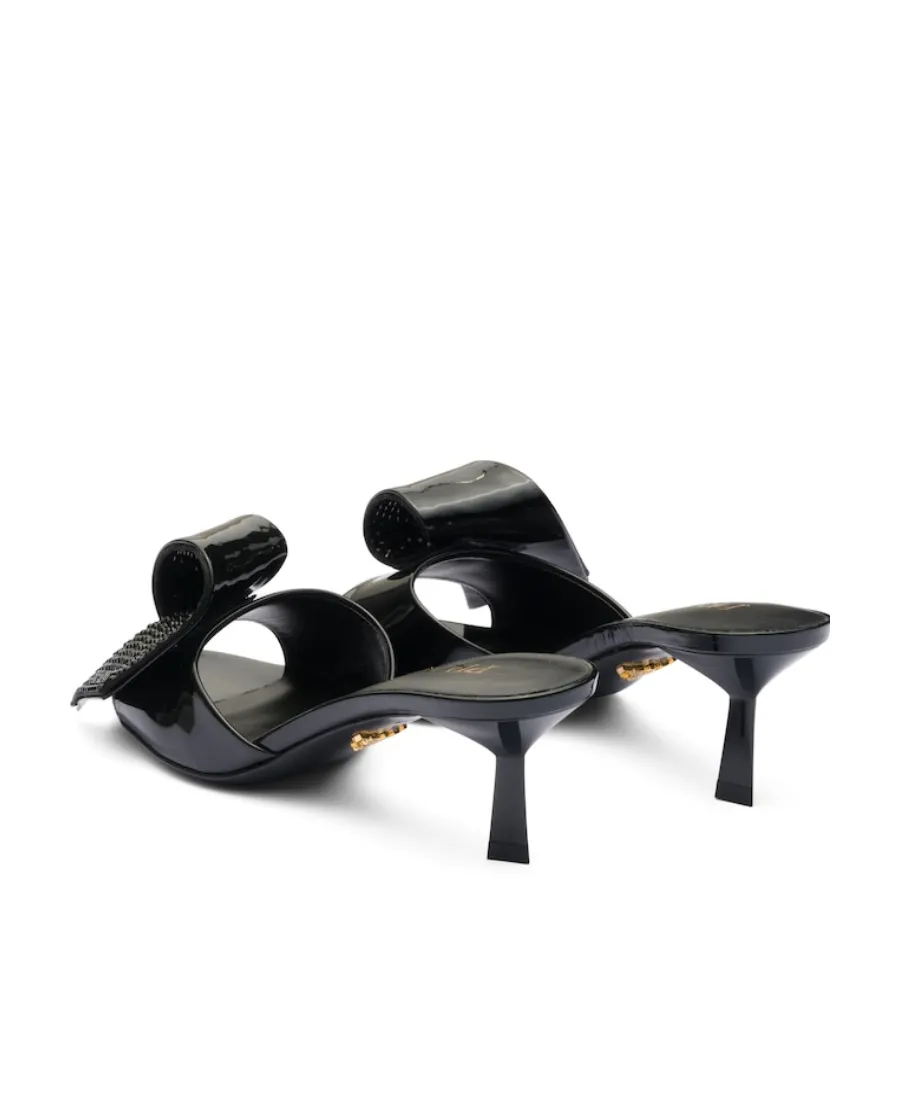 Bow-Detailed Slip-On Sandals