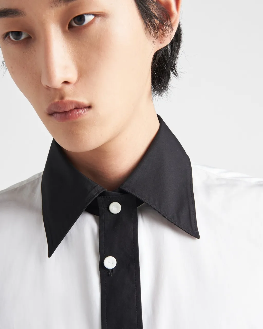 Button Down Straight Hem Shirt