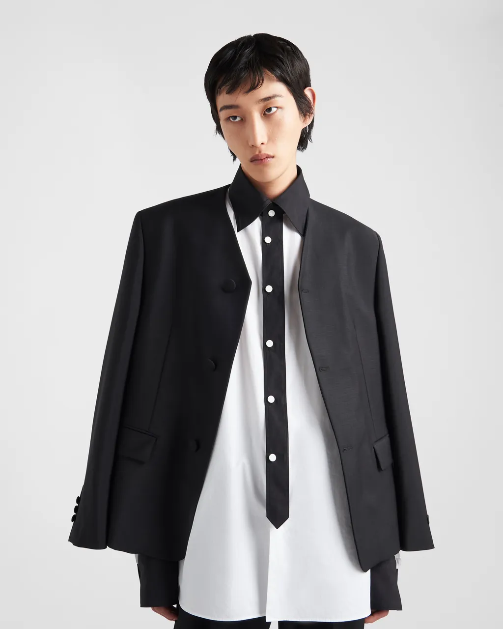 Button Down Straight Hem Shirt