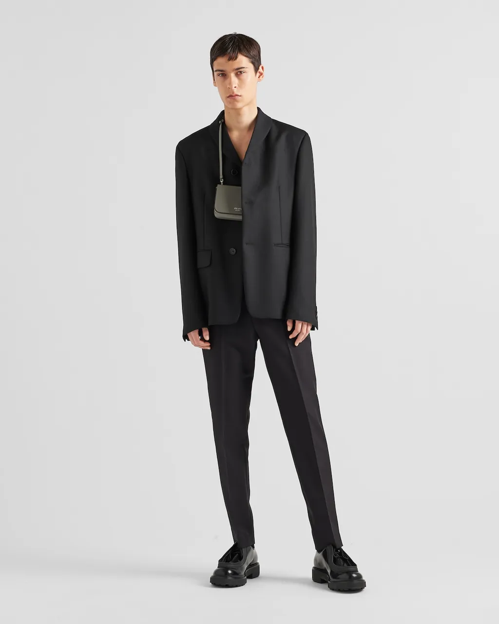 Wool Long-Sleeved Suit Jacket