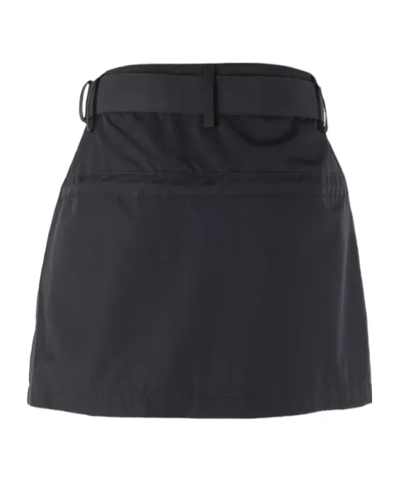 High-Waist Buckled Mini Skirt